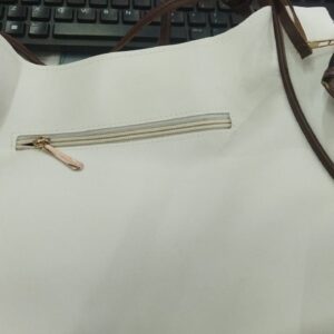 White And Brown Color Shoulder Bag For Women