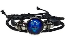 Zodiac Bracelet For Mens And Womens Black