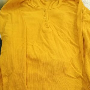 Yellow Color Top For Women Size M