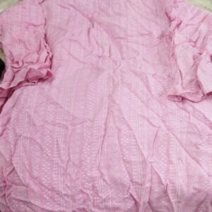 Pink Color White Printed Short Kurti For Women Size S
