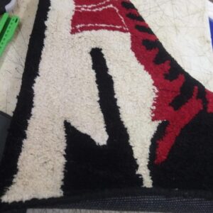 Sneaker Rug Thick Hand Tufted Wool Rug Carpet For Living And Bedroom 4X2 Point 6 Feet