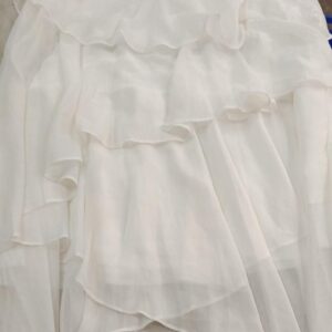 Ruffled Layered Top For Girls Colour White Size L