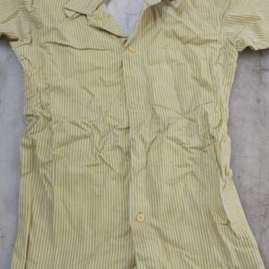 Color Cotton ButtonDown Shirt For Boys Girls Colour Yellow Size S