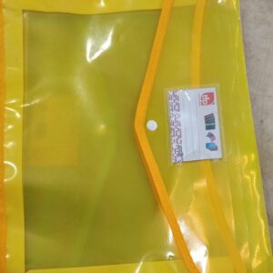 Clipboard Transparent Document Storage Organizer File Bag Colour Yellow Pack Of 2