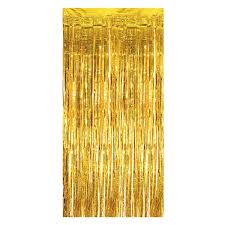 Golden Color Foil Fringe Curtain