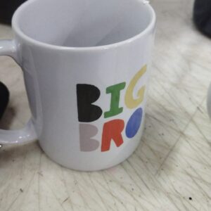 White Color Big Bro Printed Coffee Mug