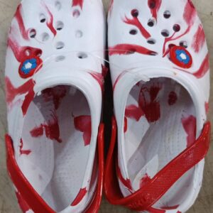 Stylish Clog Shoes For Boys Girls Colour Red Size 25 Pack Of 2