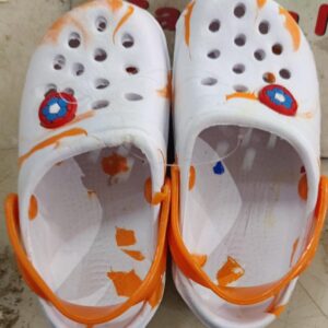 Stylish Clog Shoes For Boys Girls Colour Orange Size 25