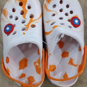 Stylish Clog Shoes For Boys Girls Colour Orange White Size 24