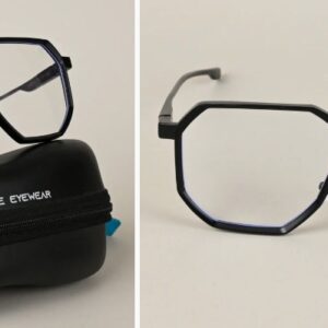 Voyage Goat Black Eyeglasses For Men Women Zs98145