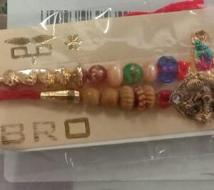 Golden And Silver Rakhi 3 Pcs