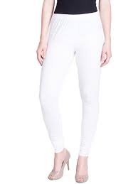White Color Women Cotton Leggings Size S