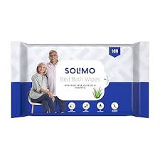 Solimo Bed Bath Wipes 10 Pcs