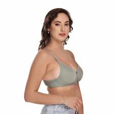 Olive Color Non Padded Bra For Women Size 36