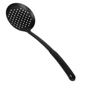 Black Large Pasta Scoop Colander Spoon Strainer Serve Heat Resistant Drainer