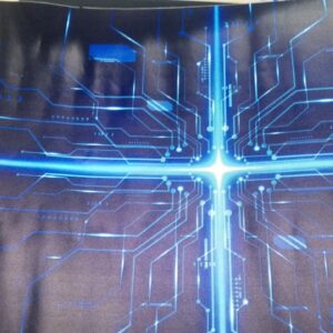 Blue And Black Printed Wall Stickers For Home Decor Pack Of 2