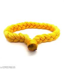 Traditional Protection Thread Bracelet Yellow Pack Of 2