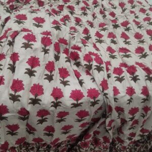 Womens Cotton Printed Dress Multicolour Size M