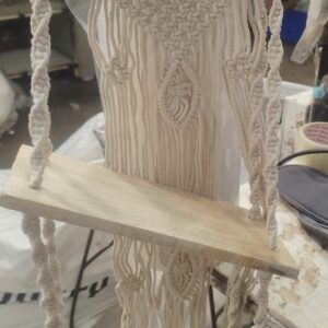 Macrame Wall Hanging Double Shelf For Bedroom And Bathroom