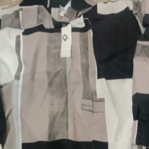 Multi Color Blocked Top For Women Size M