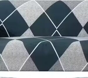 Green Printed Sofa Cover 4 Seater