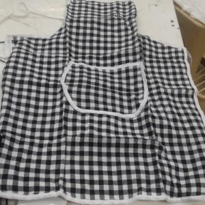 Apron Black With White