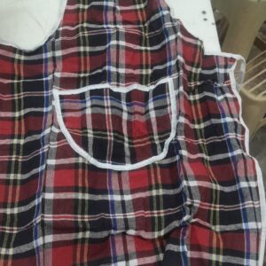 Unisex Multicolor Checkered Apron