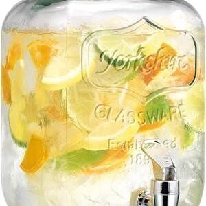 Yorkshire Glass Beverage Dispenser 3 Point 78 Litres Transparent
