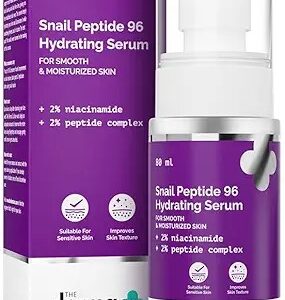 The Derma Co Snail Peptide 96 Hydrating Serum Niacinamide Peptide Complex 80Ml