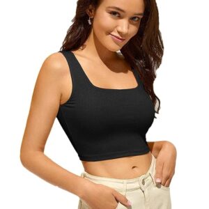 Women Black Color Tank Top Size Xs