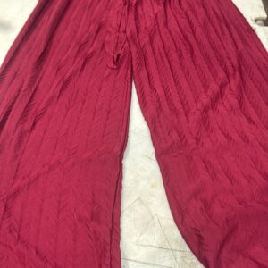Women Maroon Color Plazzo Size L