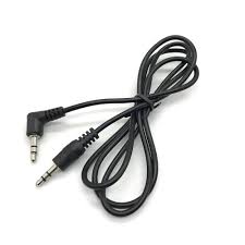 Trs 2 Ring Straight Angled Headphone Jack Plug Audio Cable Cord Led Tv Mp3 Headset Car Aux Sound Input Output 1M