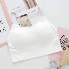 Women Sports Lightly Padded Bra White 32