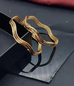 Women Brass Gold Plated Bangle Size 2 Point 4