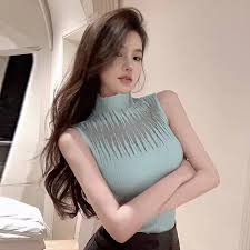 Alamode By Akanksha Women Top Sky Colour Size S