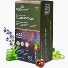 Sacred Herbs Gel Hair Color Medium Brown 160Ml Plus 20G