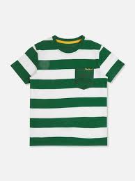 Kids Boy Tshirt White And Green Color Size S