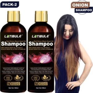 Latibule Onion Hair Shampoo For Black N Silky Hair Growth And Hair Fall 200 Ml