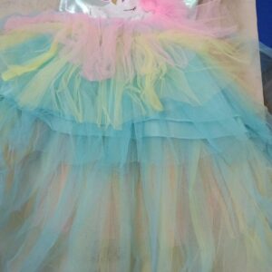 Rainbow Unicorn Frocks For Girl Colour Multi Size 70