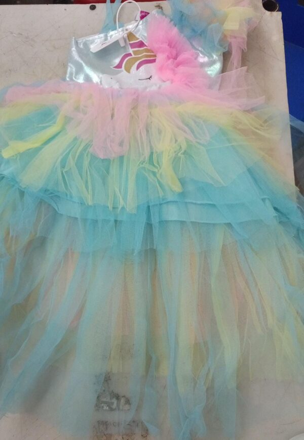Rainbow Unicorn Frocks For Girl Colour Multi Size 70