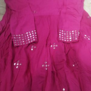 Magenta Color Designer Anarkali Kurti For Women Size S
