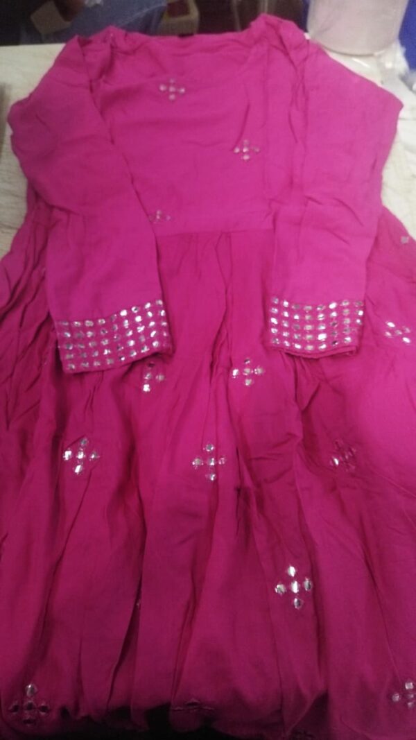Magenta Color Designer Anarkali Kurti For Women Size S