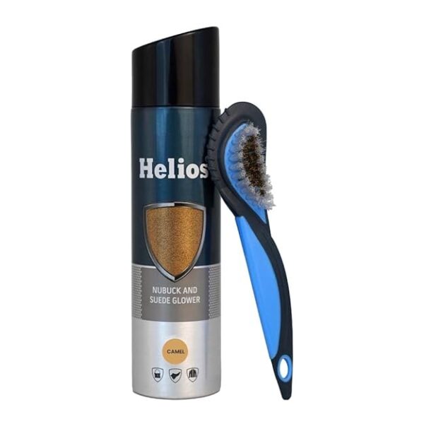 Helios Shoe Accessories Kit Suede Glower Spray 250Ml plus Suede Shiner For Suede Nubuck Shoes