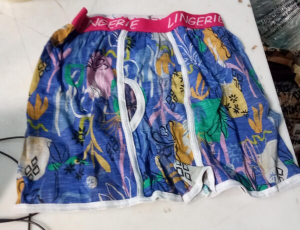 Mens Blue Printed Trunk Size 85Cm