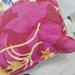 Magenta Colour Printed Pillow