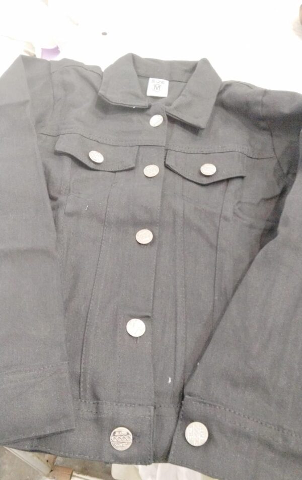 Black Color Kids Jacket Size M