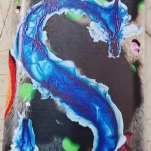 Auqueno Back Cover For Lava Yuva 2 Pro 2739 Black Printed Design