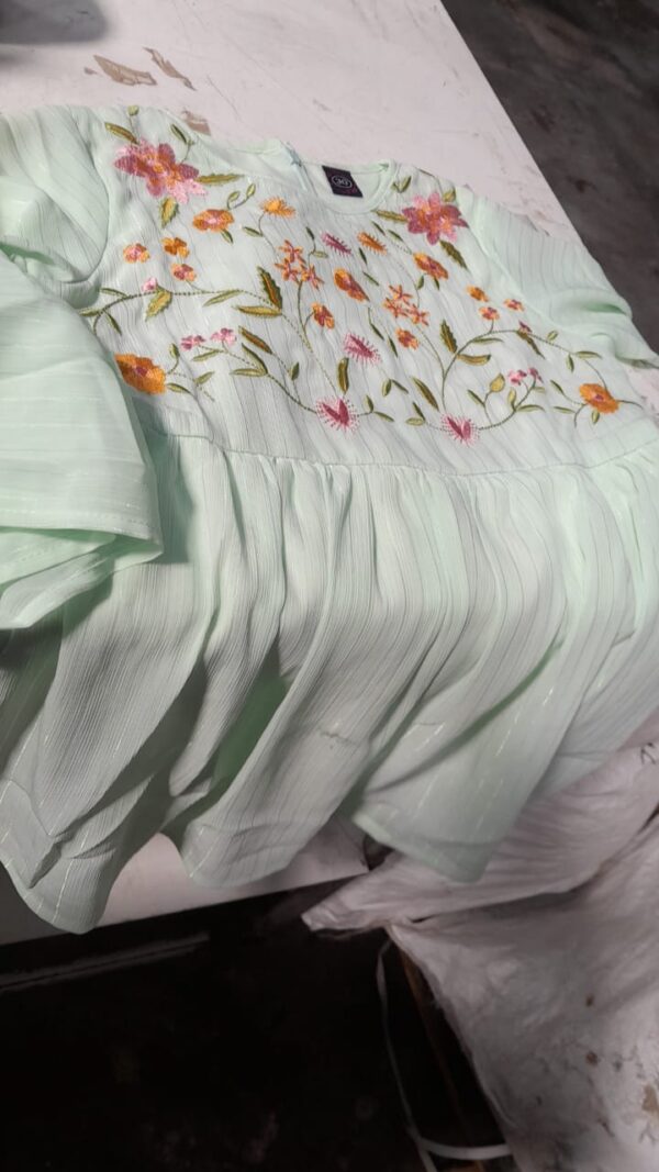 Girls Top Green Size 30