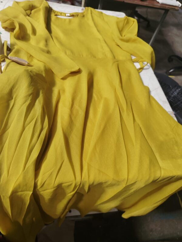 Mustard Colour Dress For Women Size S