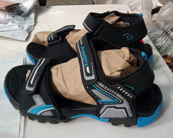 Epoxy Blue With Black Sandals For Men Size 6